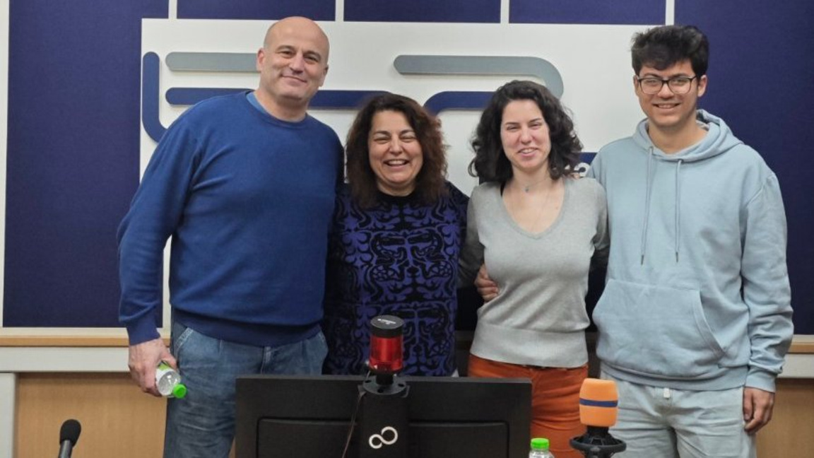 Валентин, Татяна, Ивона и Боян Минкови в БНР